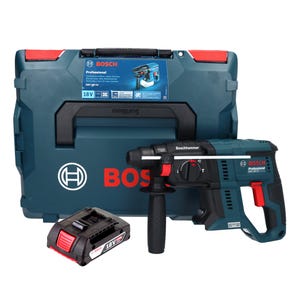 Bosch GBH 18V-21 Professional Marteau perforateur sans fil 18 V 2,0 J Brushless + 1x batterie 2,0 Ah + L-BOXX - sans chargeur