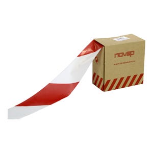 Dévidoir de ruban haute résistance 65mmx200m Rouge/Blanc - 3085044