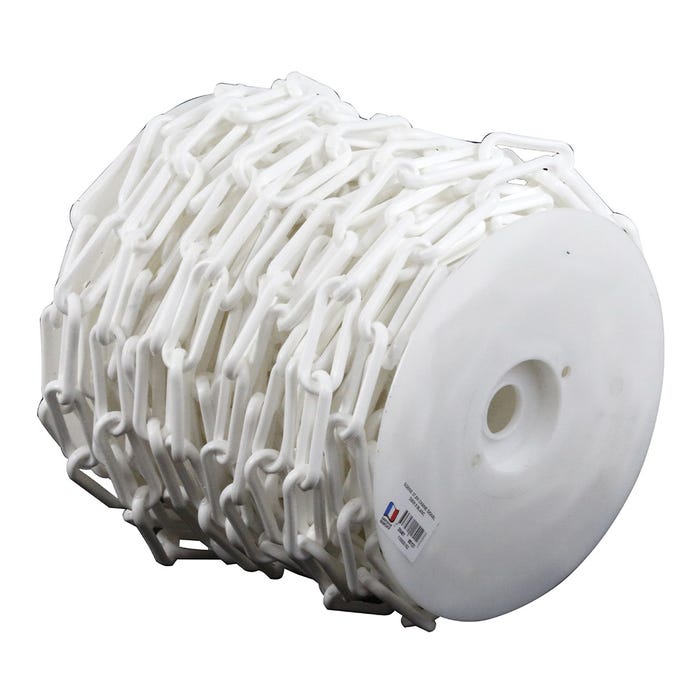 Chaîne Ø 10mm x 25m Blanc en bobine - Polyamide - 1300132