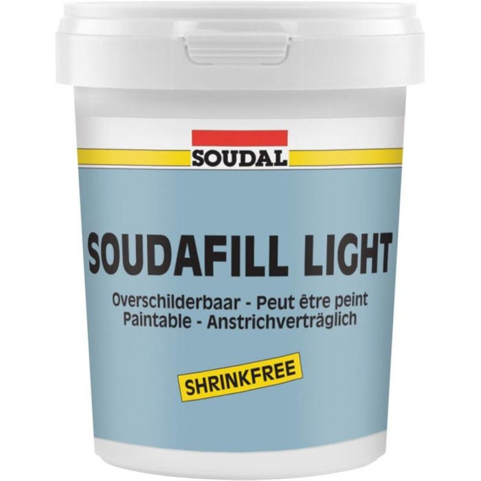Soudafill Light - Mastic acrylique de jointement - Soudal - 900 ml Blanc