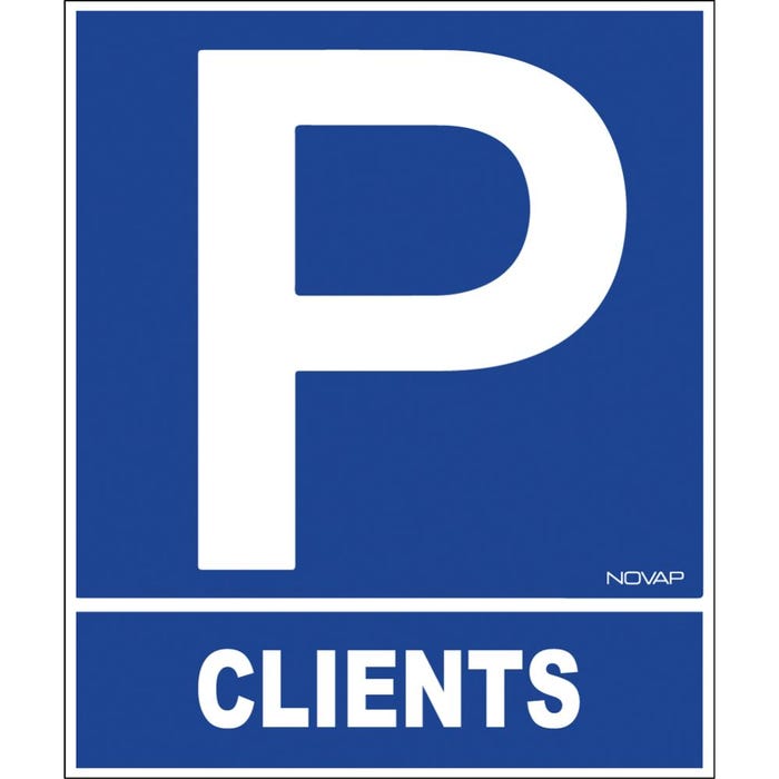 Panneau Parking Clients - Rigide 330x400mm - 4181059