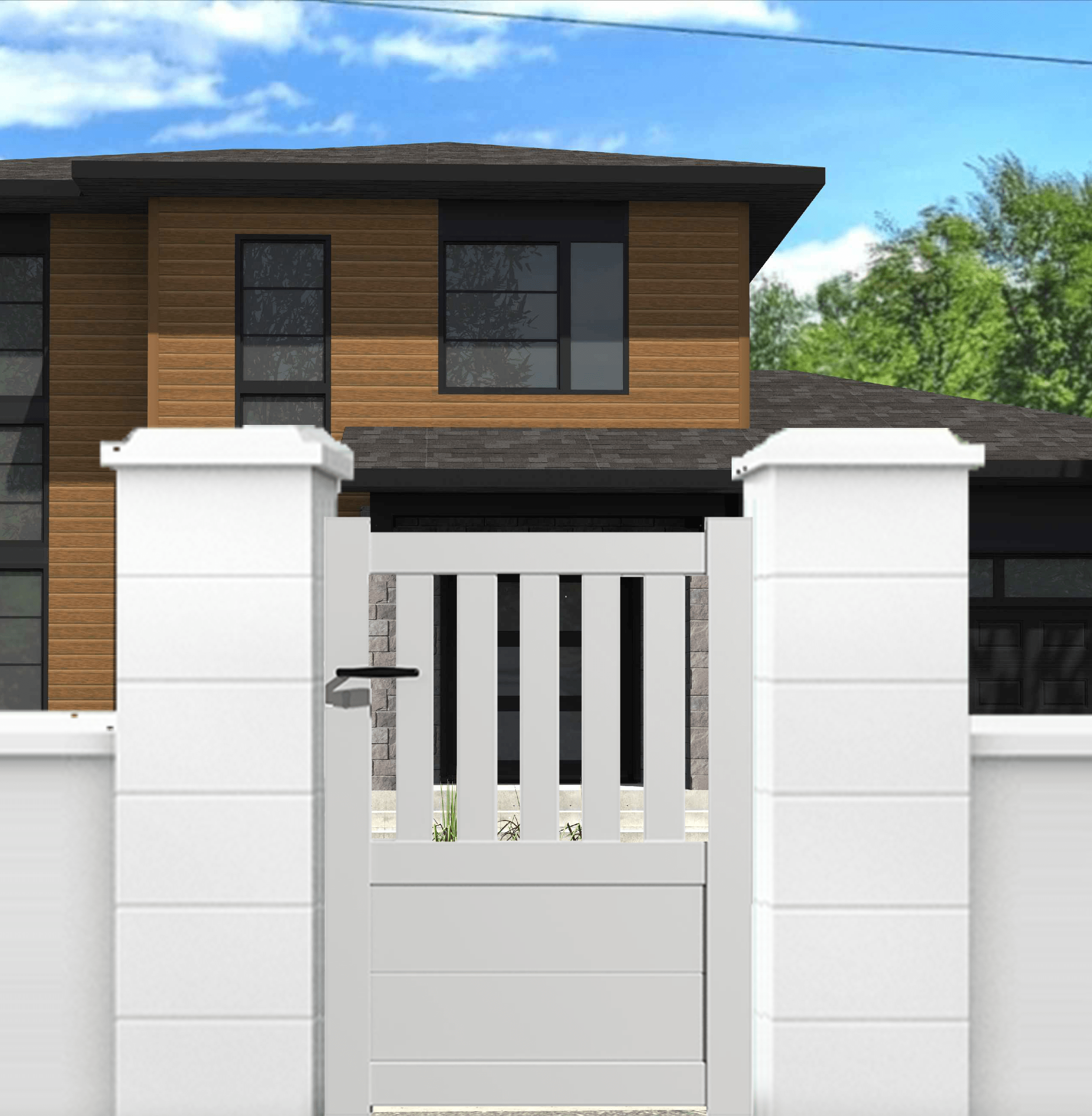 Portillon De Jardin Design Découpé Au Laser En Acier Inoxydable Dans La