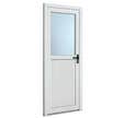 Porte de service PVC demi vitrée poussant gauche H.200 x l.80 cm