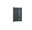 PORTILLON ALUMINIUM PARIS CERCLE GRIS HT 1.80X1M