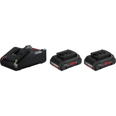 Pack 2 batteries 18V 4Ah ProCore + chargeur - BOSCH PROFESSIONAL 0