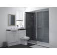 Paroi de douche fixe avec volet 40 cm H.190 x L.100 cm Levelbest 27017 - AKW