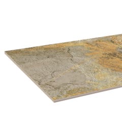 Carrelage sol extérieur effet pierre l.37 x L.75 cm - Salada Gold 1