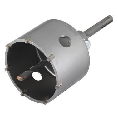 Scie cloche carbure SDS+ Diam.83 mm pour béton pour perforateur / prêt à l'emploi - WOLFCRAFT