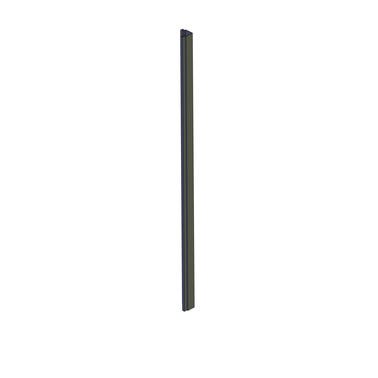 Poteau d'angle gris aluminium pour kit verriere 1