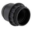 DOUILLE PLASTIQUE E27 BAGUE NOIR