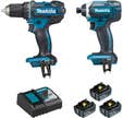 Lot Perceuse Ø13 mm DDF482 + Visseuse à chocs 165 Nm DTD152 - DLX2127TJ1 MAKITA