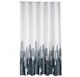 Rideau de douche en tissu rond gris l.180 x H.200 cm