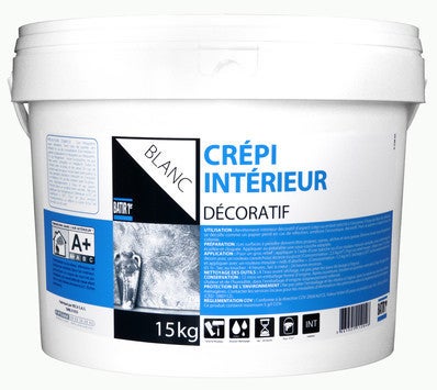 Crépi intérieur décollable Blanc 15 Kg | Bricoman
