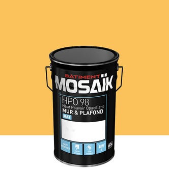 Peinture intérieure mat jaune delaunay teintée en machine 4L HPO - MOSAIK 1