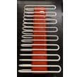 SECHE SERVIETTES SANAGA HAUTEUR 1822 BLANC / ROUGE FINIMETAL