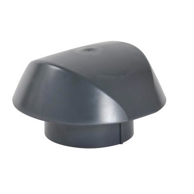 Chapeau de ventilation simple anthracite Diam.100 mm Atemax - NICOLL 0