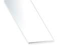 Profilé plat PVC blanc l.50 x Ep.2 mm L.260  cm