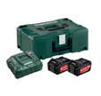 Pack 2 batteries 18V 4Ah + chargeur ASC 55 + coffret Metaloc - 685064000 METABO