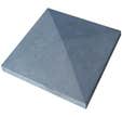 Chapeau pilier pointe diamant gris l.40 x P.40 cm - WESER