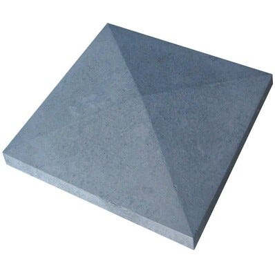 Chapeau pilier pointe diamant gris l.40 x P.40 cm - WESER