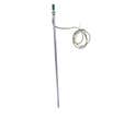 Piquet terre 1 m Galva + câble L.2 m - 10 mm²