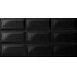 Faïence noir brillant l.20 x L.40 cm Lucido Diamantato