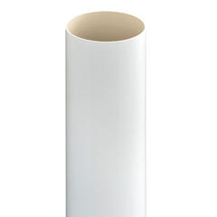 Tuyau de descente PVC blanc Diam.80 mm Long.4 m - GIRPI