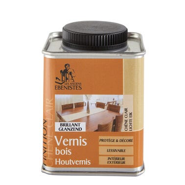 Vernis bois brillant incolore 250 ml - LES ANCIENS EBENISTES