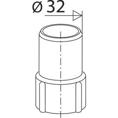 Embout de flexible de vidange Diam.32 mm Fitoflex - VALENTIN 2