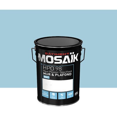 Peinture intérieure mat bleu chiburi teintée en machine 4L HPO - MOSAIK 1