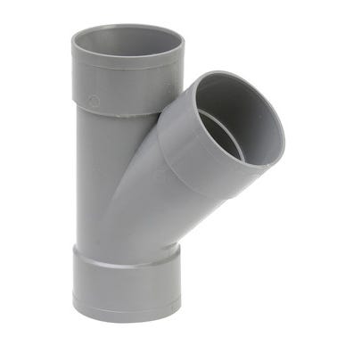 Culotte de branchement 45° en PVC Femelle / Femelle à coller Diam.100 mm 1
