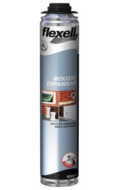 Mousse Polyurethane Expansive Low Mdi Pistolable 600 Ml Flexell Bricoman
