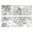 Faience 25 x 75 cm compo imperial blanc/gris