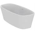 Baignoire îlot blanche L.180 x l.80 cm Dea - IDEAL STANDARD
