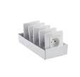 Lot de 5 prises 2p+t homea blanc zeiger