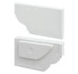 Corniche Bouchon Droit Blanc Casse