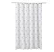 RIDEAU DE DOUCHE TEXTILE ROSACE 180 x 200 cm