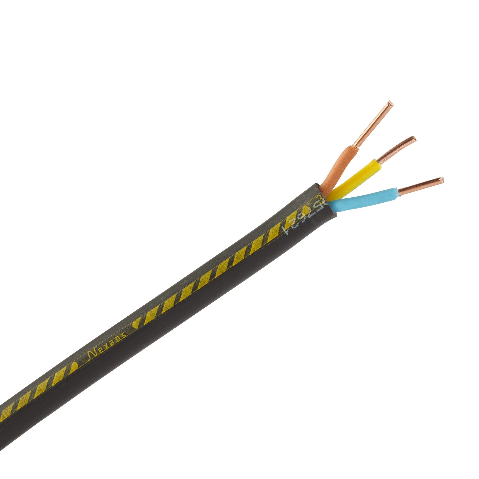 Cable électrique R2V 3G 2,5 mm² 25 m - NEXANS FRANCE  1