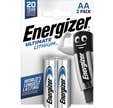 Pack 2 piles lithium aa/lr6 energizer