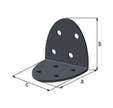 Equerre d'assemblage glav 50 x 50 x 40 mm Ovado