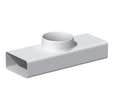TÉ MIXTE PVC RECT. 55X110MM/D100MM