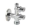 Robinet équerre 3 voies 15 x 21 (1/2") - 12 x 17 (3/8") - 20 x 27 (3/4") Vitaq