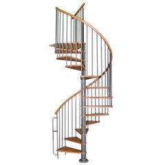 Escalier colimaçon hêtre/métal 0