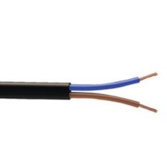 Cable électrique HO3VVH2F 2x0,75 mm² 15 m noir -NEXANS FRANCE  0