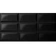 Faïence noir brillant l.20 x L.40 cm Lucido Diamantato