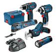 COFFRET 12V BOSCH Kit 5 outils GSR/GSA/GDR/GOP/GLI+LB Uni
