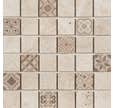 Mosaïque travertin beige marbre moderne l.30 x L.30 cm