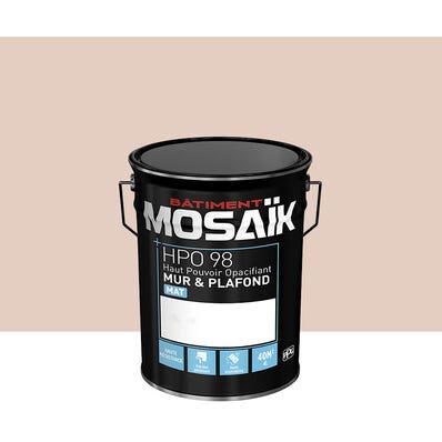 Peinture intérieure mat beige minéral teintée en machine 4L HPO - MOSAIK 1