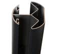 Poteau Alu Bar Hauteur 2.46 M Multi Angle Gris