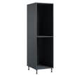 Caisson demi-colonne gris l.45 x H.153,6 x P.56 cm